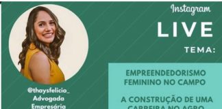 Empreendedorismo feminino no campo: tema de live