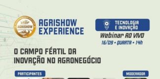 O campo fértil da inovação no agronegócio: tema de webinar gratuito promovido pela Agrishow Experience
