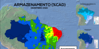 Região Norte, em resposta ao grande volume de chuvas, apresentou os maiores valores de armazenamento de água no solo, informa TempoCampo